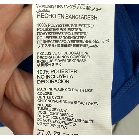 Philadelphia 76ers Hoodie Sweatshirt Mens XL Blue Pullover NBA Basketball NWOT - Picture 6 of 6